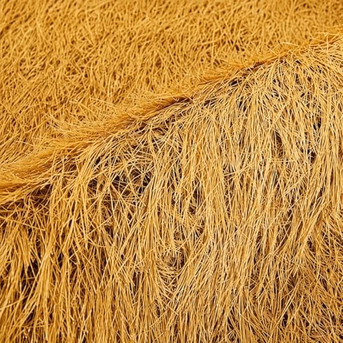 GrecoShop Copertura Paglia Sintetica 1x10 m Giallo Ocra