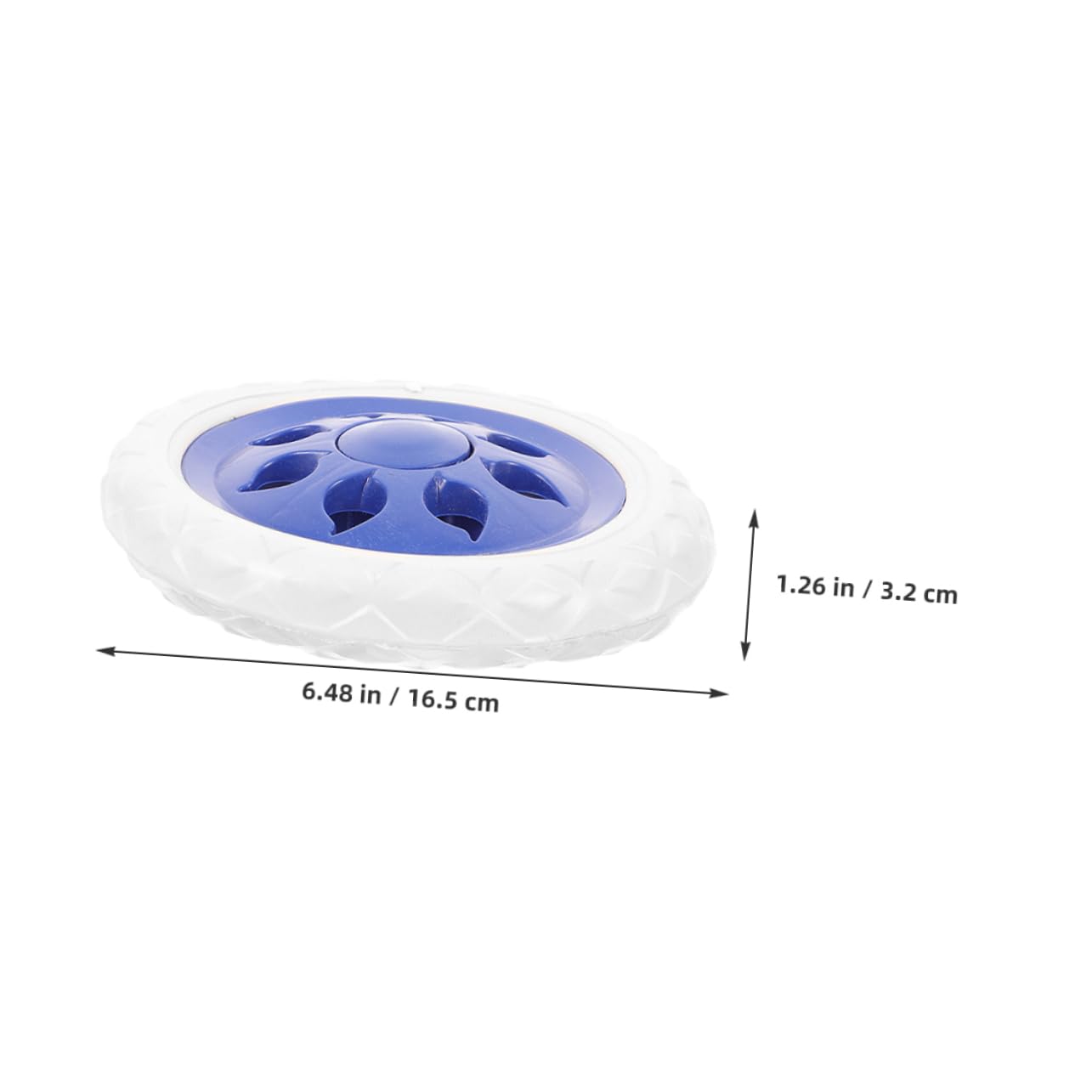 DOITOOL Ruote Ricambio Carrello Spesa Gomma Blu 4 Pezzi