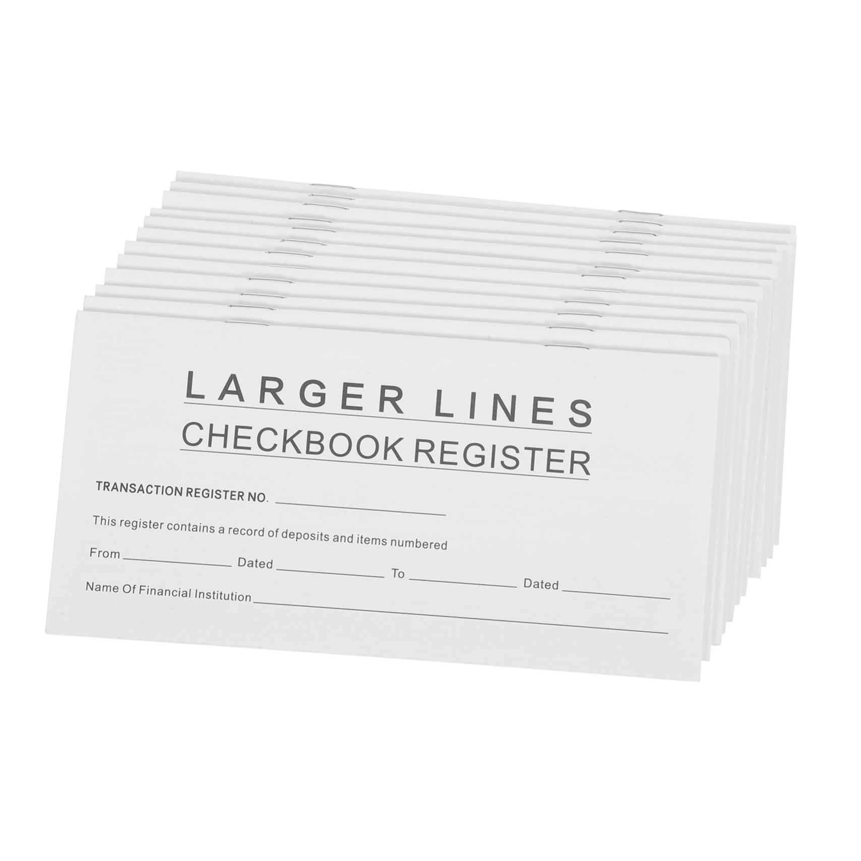 DOITOOL Registro Assegni in Carta Bianco 12 Pezzi Ufficio