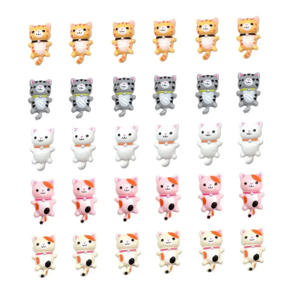 DOITOOL Gatti Resina Scrapbooking 50 Pezzi Colorati