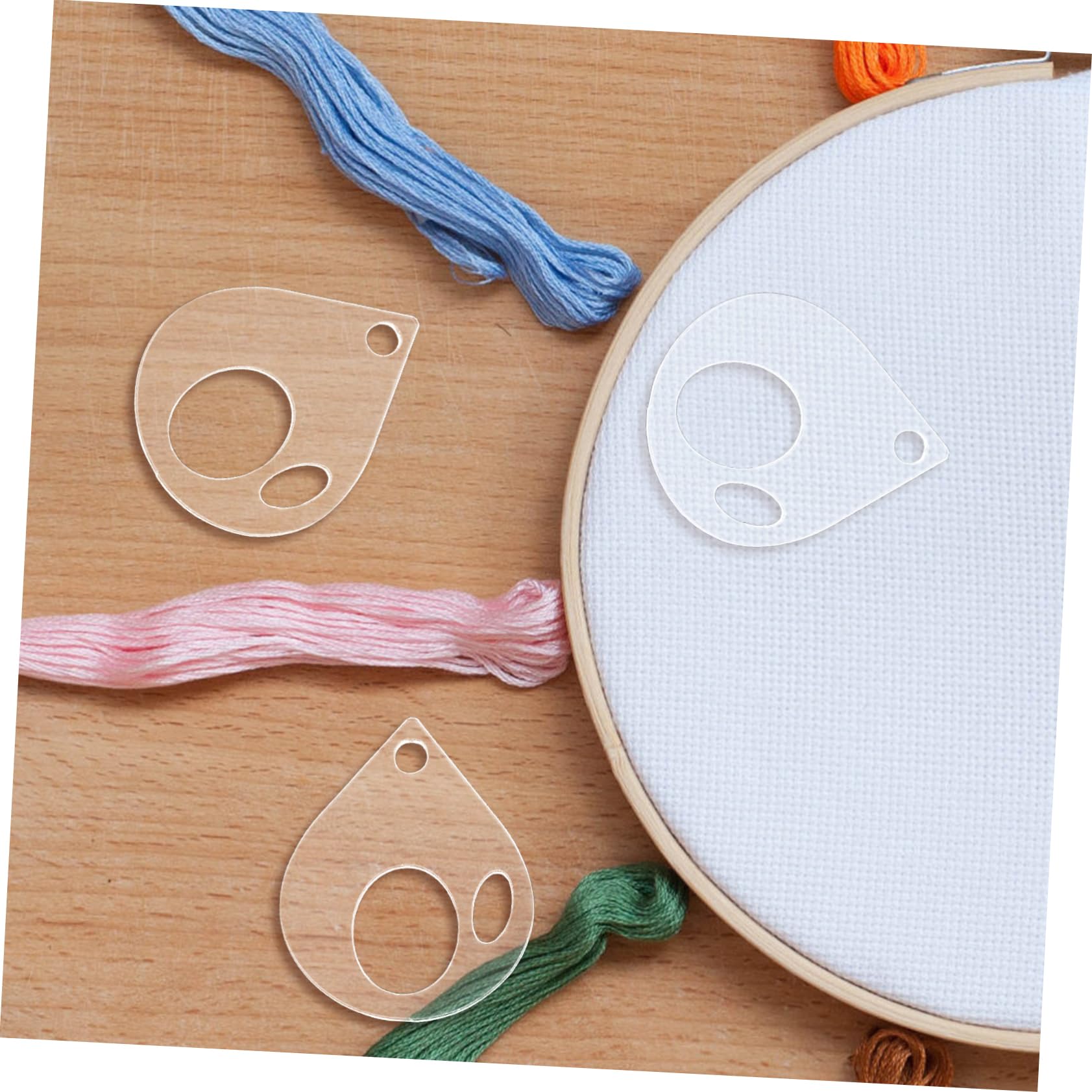 DOITOOL Organizer Fili Ricamo Acrilico 10 Pezzi 5 cm