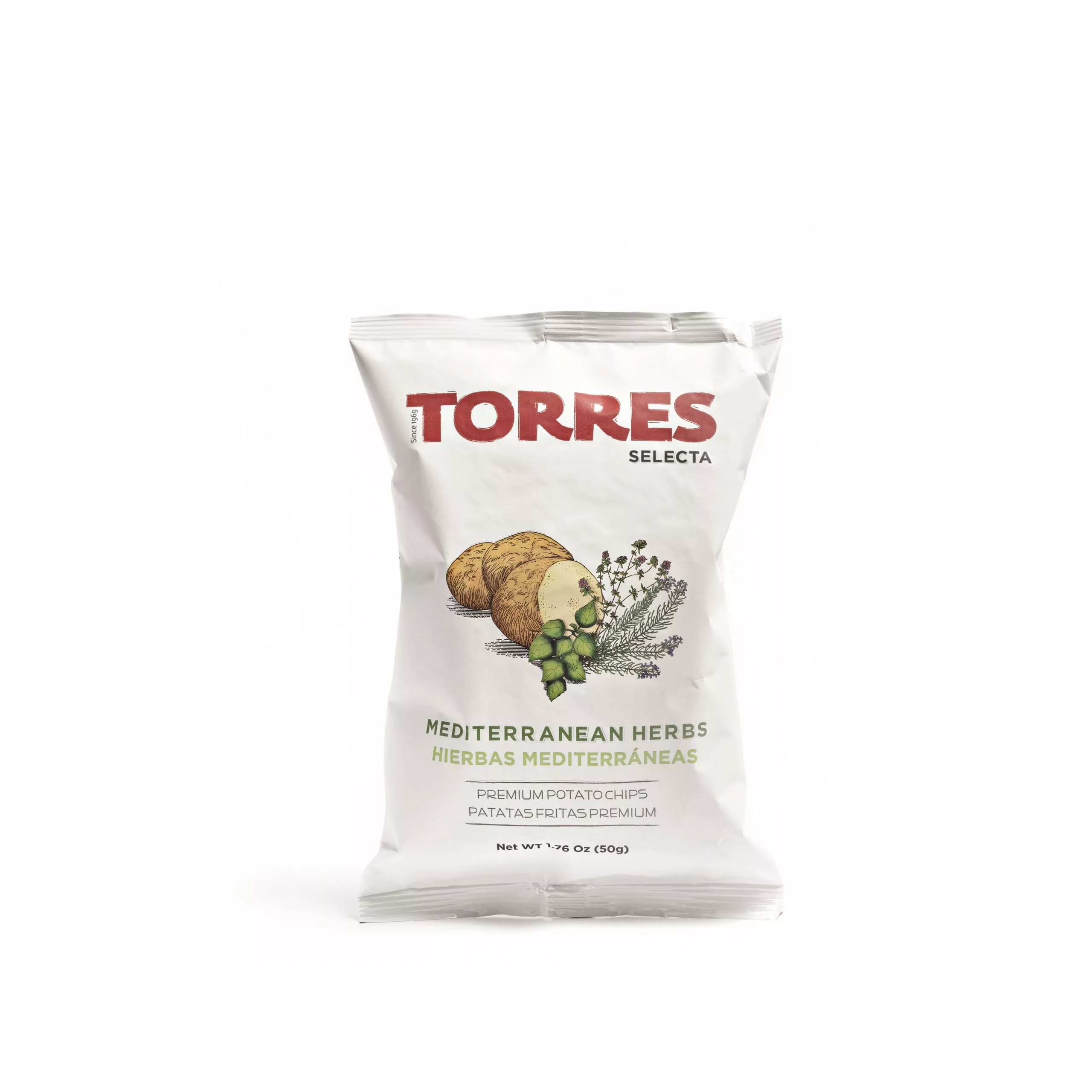 Torres Patatine Erbe Mediterranee 50 g Rosmarino e Timo
