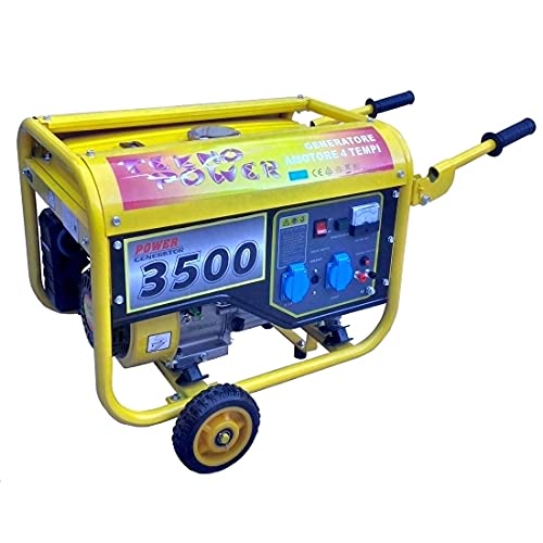 GrecoShop Gruppo elettrogeno 2800W generatore corrente con ruote