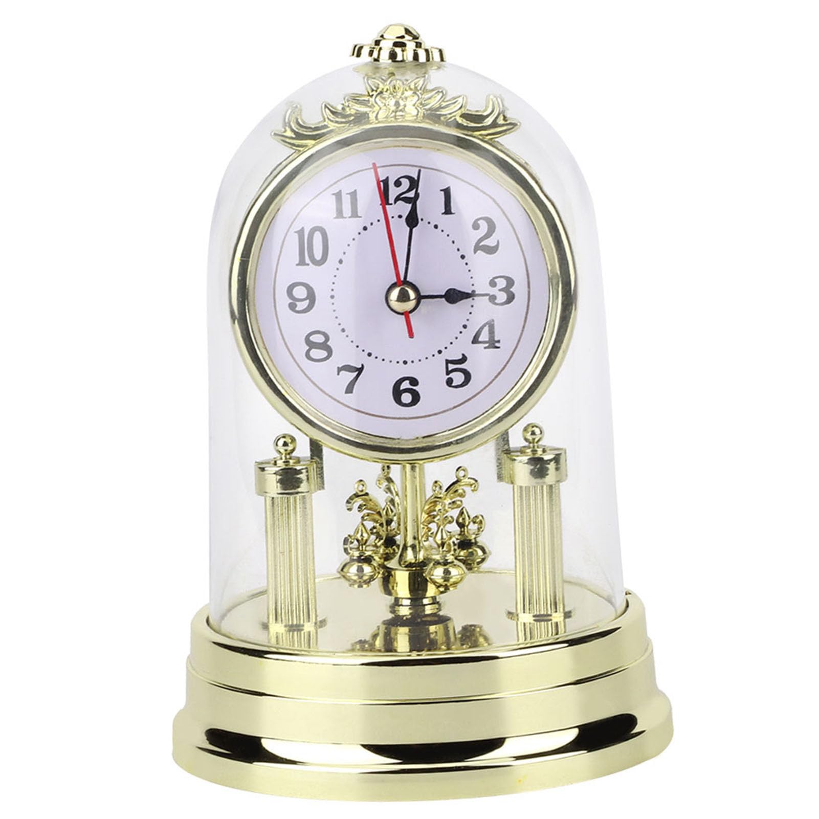 Saluaqui Orologio da tavolo vintage dorato 11x17 cm retrò
