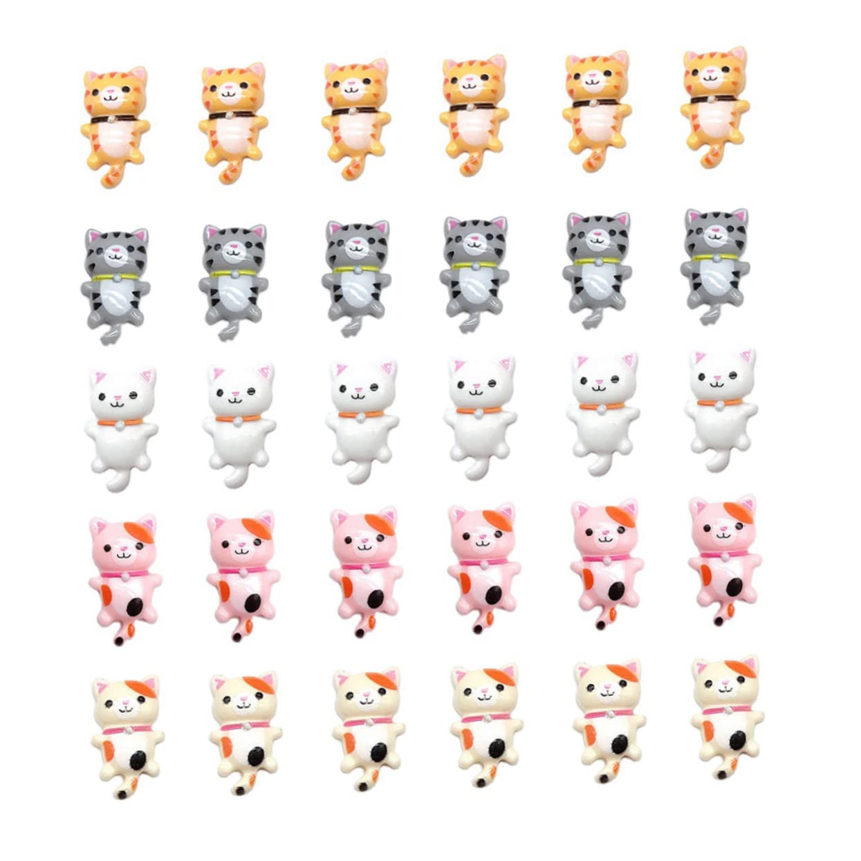 DOITOOL Gatti Resina Scrapbooking 50 Pezzi Colorati