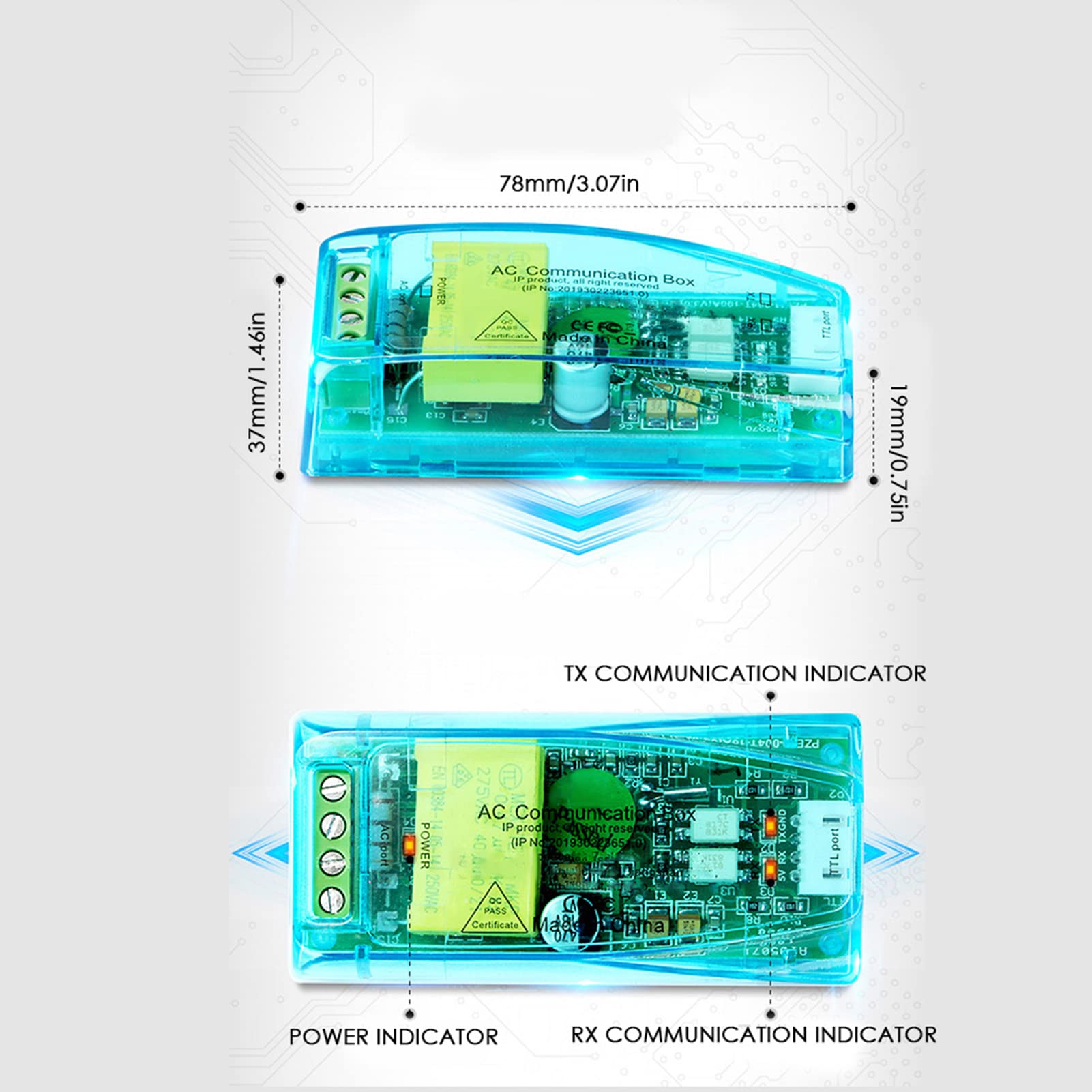 Saluaqui PZEM-004T Modulo Monitoraggio Energia 100A CA