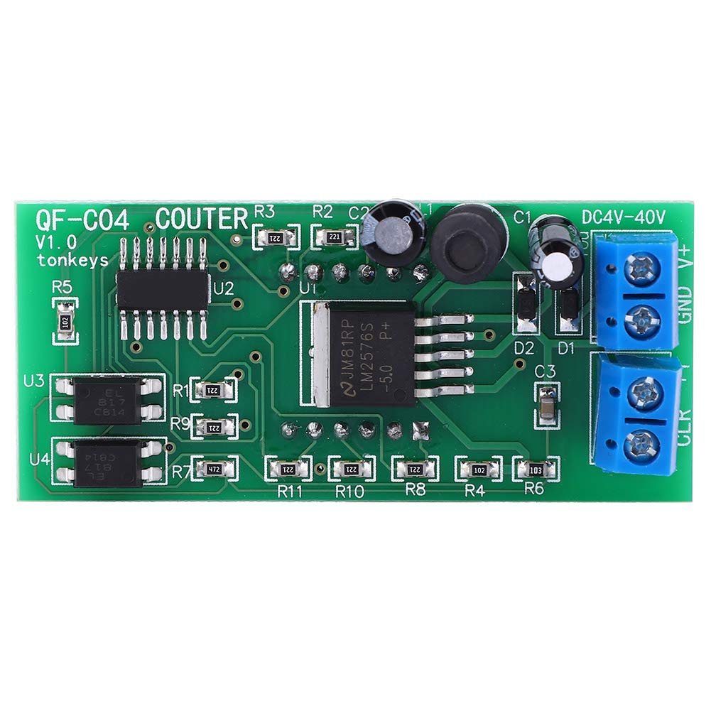 Saluaqui QF C04 Modulo Contatore Digitale 4 Cifre DC4-40V Memoria