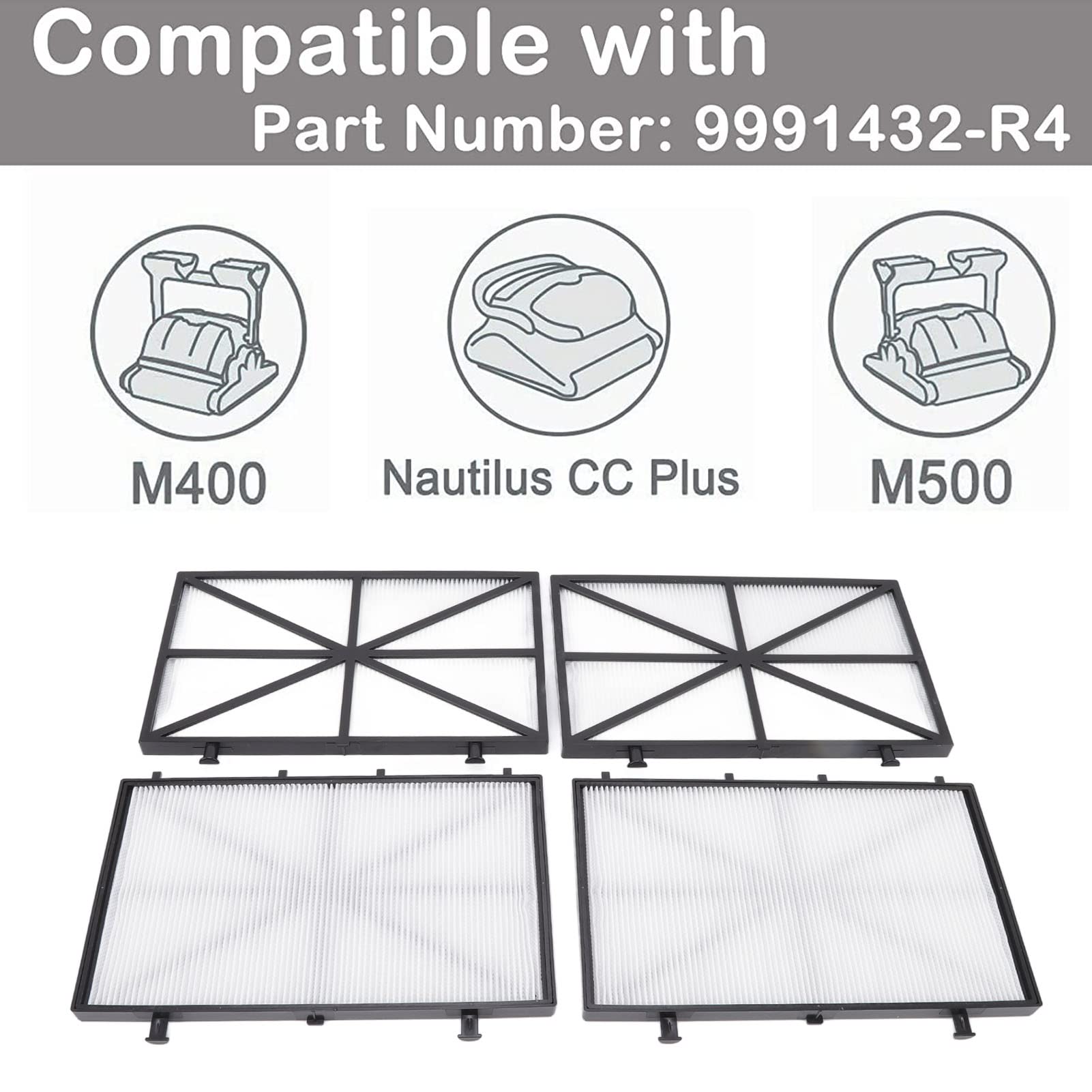 Saluaqui Cartucce Filtranti 9991432-R4 Dolphin 4 Pezzi