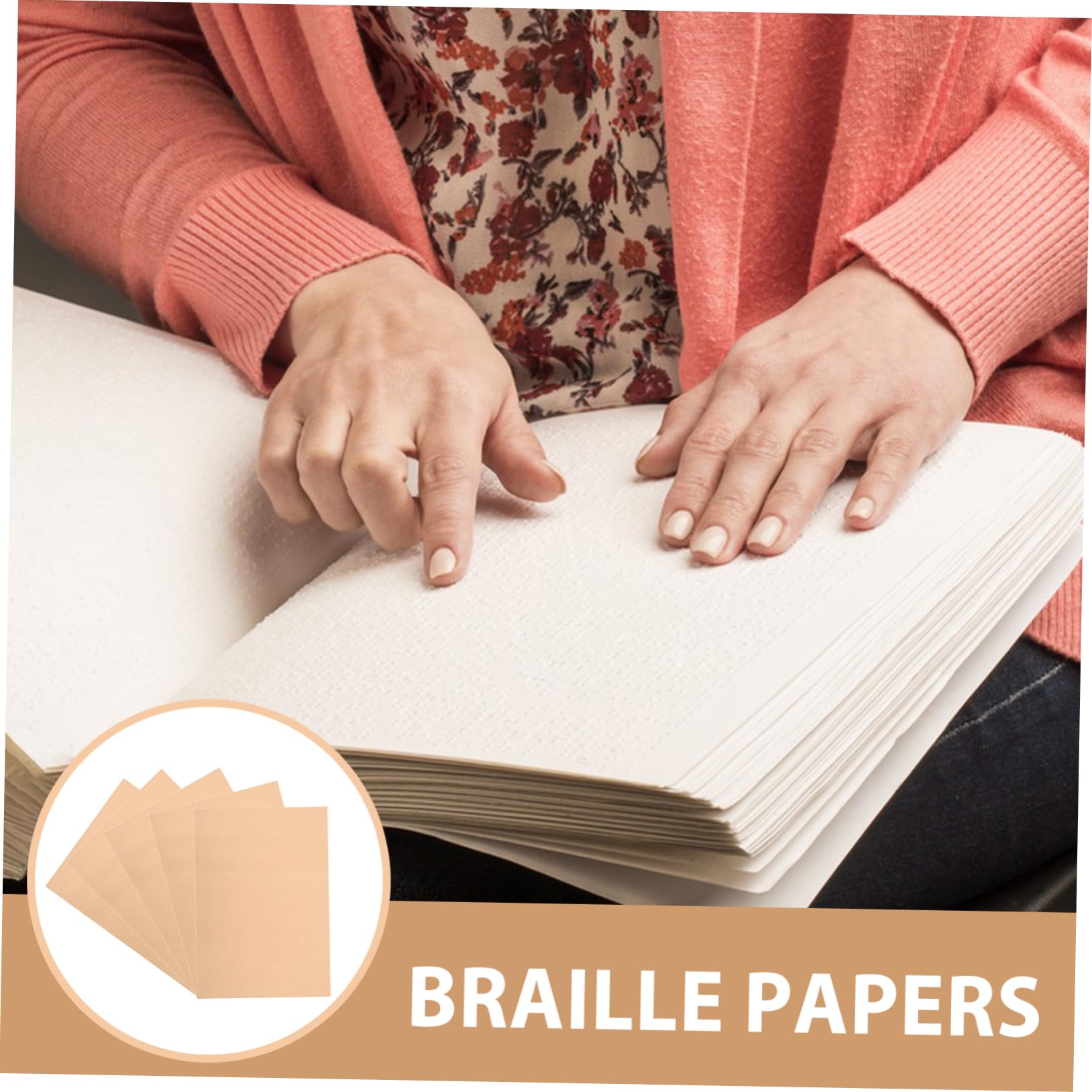 Doitool 20 Fogli Carta Braille 30x22 cm per Esercizi