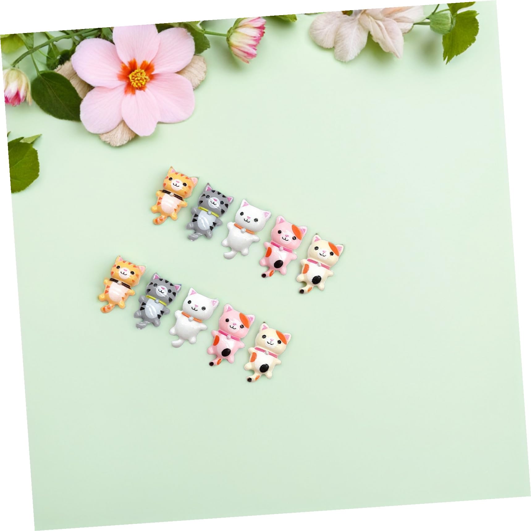 DOITOOL Gatti Resina Scrapbooking 50 Pezzi Colorati
