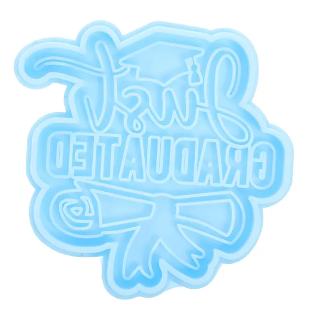 DOITOOL stampo silicone portachiavi laurea blu 1 pz