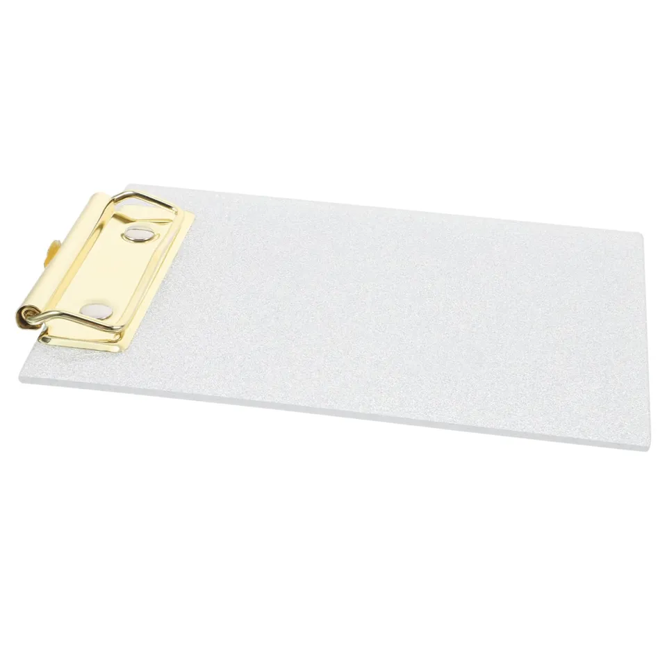 DOITOOL Portablocco Acrilico Glitter Argento con Clip