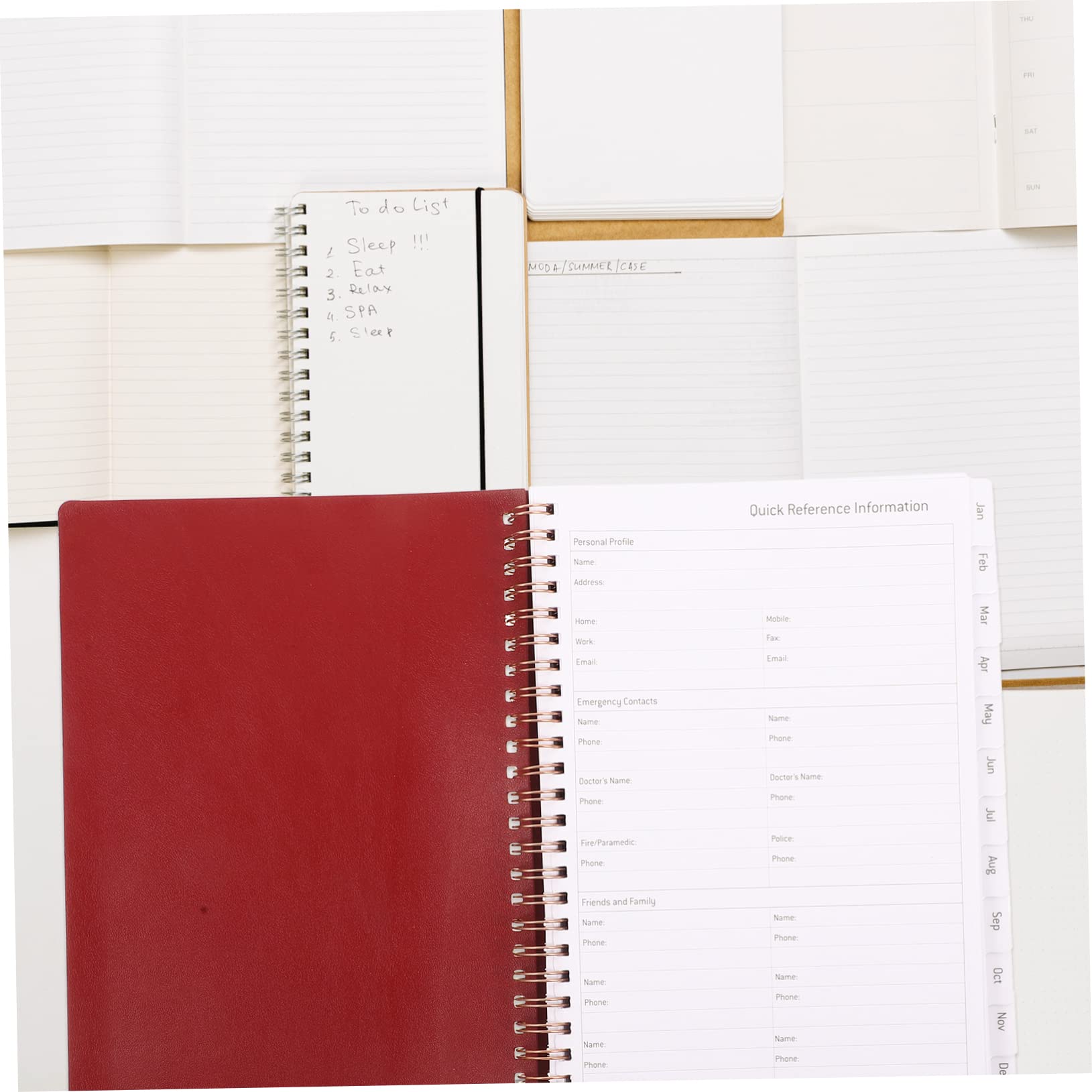 DOITOOL Planner 2023 Spirale Blocco Note Nero Carta