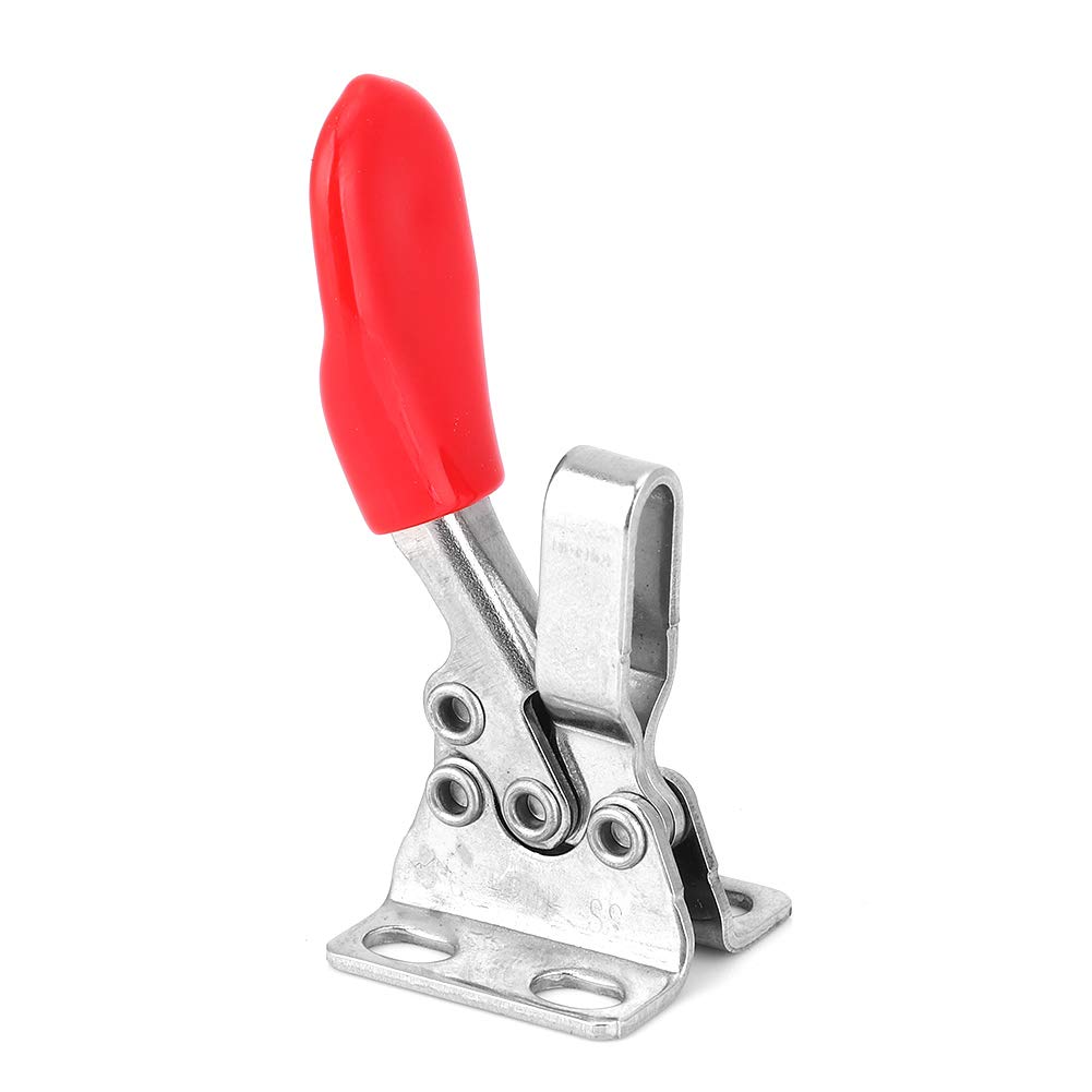 Saluaqui Morsetto a Levetta Inox 304 280Kg Base 4 Fori Gomma