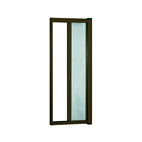 GrecoShop zanzariera a rullo 150x250 porta marrone alluminio