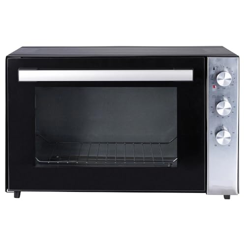 GrecoShop Forno Elettrico Ventilato 70L 2500W con Teglie e Griglia