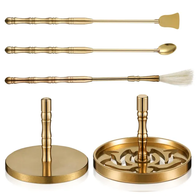 Doitool portaincenso ottone loto 5 pezzi kit