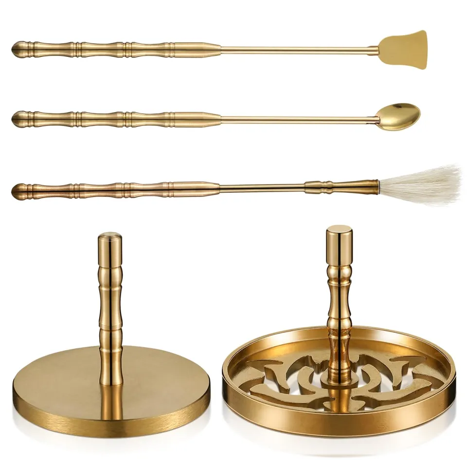 Doitool portaincenso ottone loto 5 pezzi kit