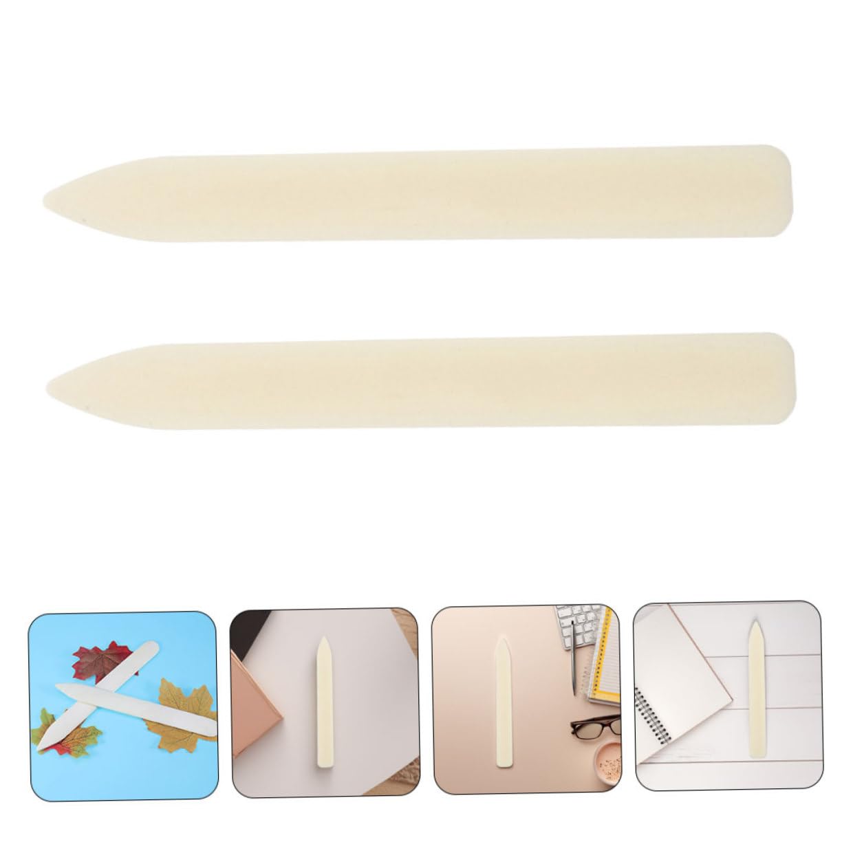 DOITOOL Piegacarta Plastica Origami 4 Pezzi 20,5 cm Beige