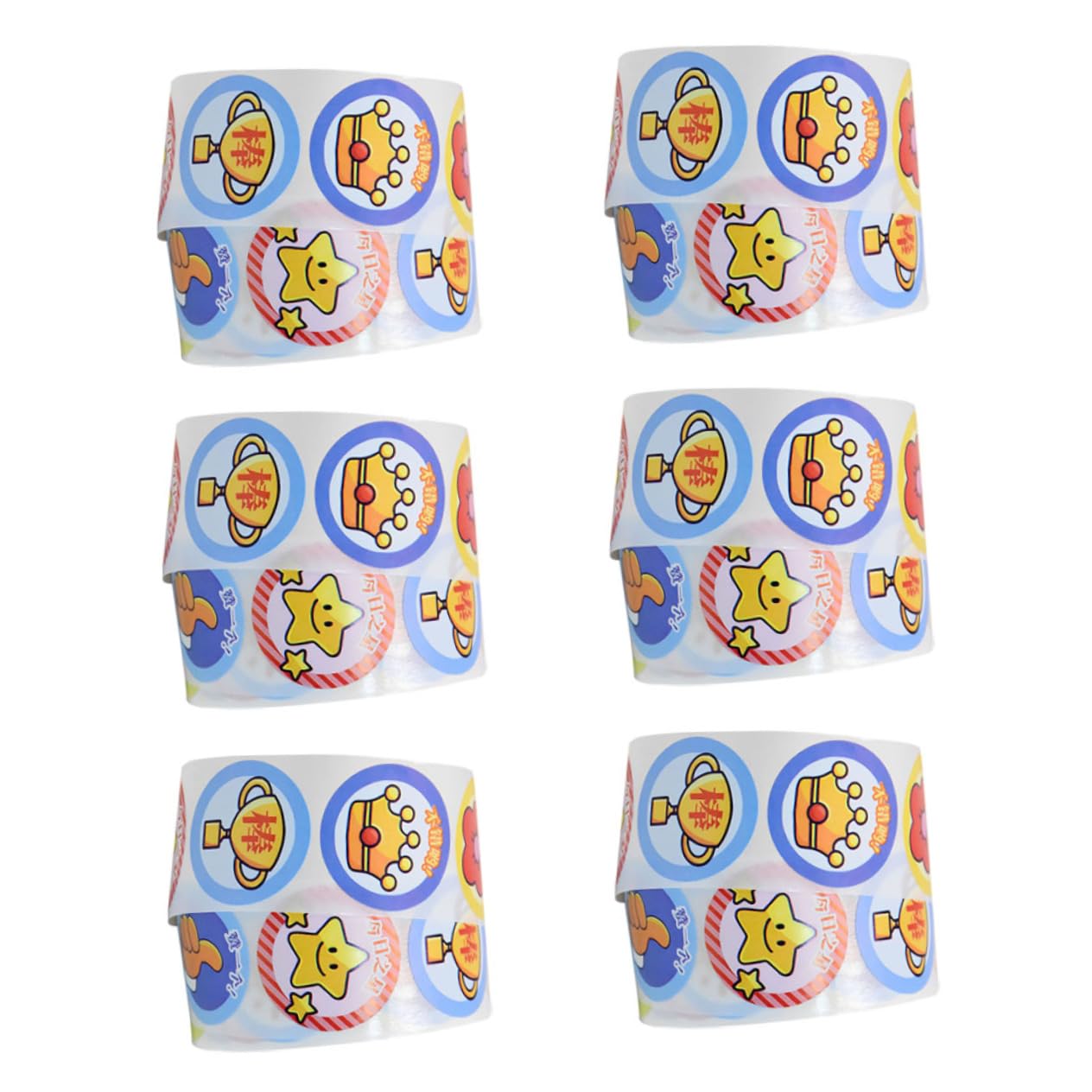 DOITOOL Adesivi Motivazionali Bambini 6 Rotoli 3000 Pezzi