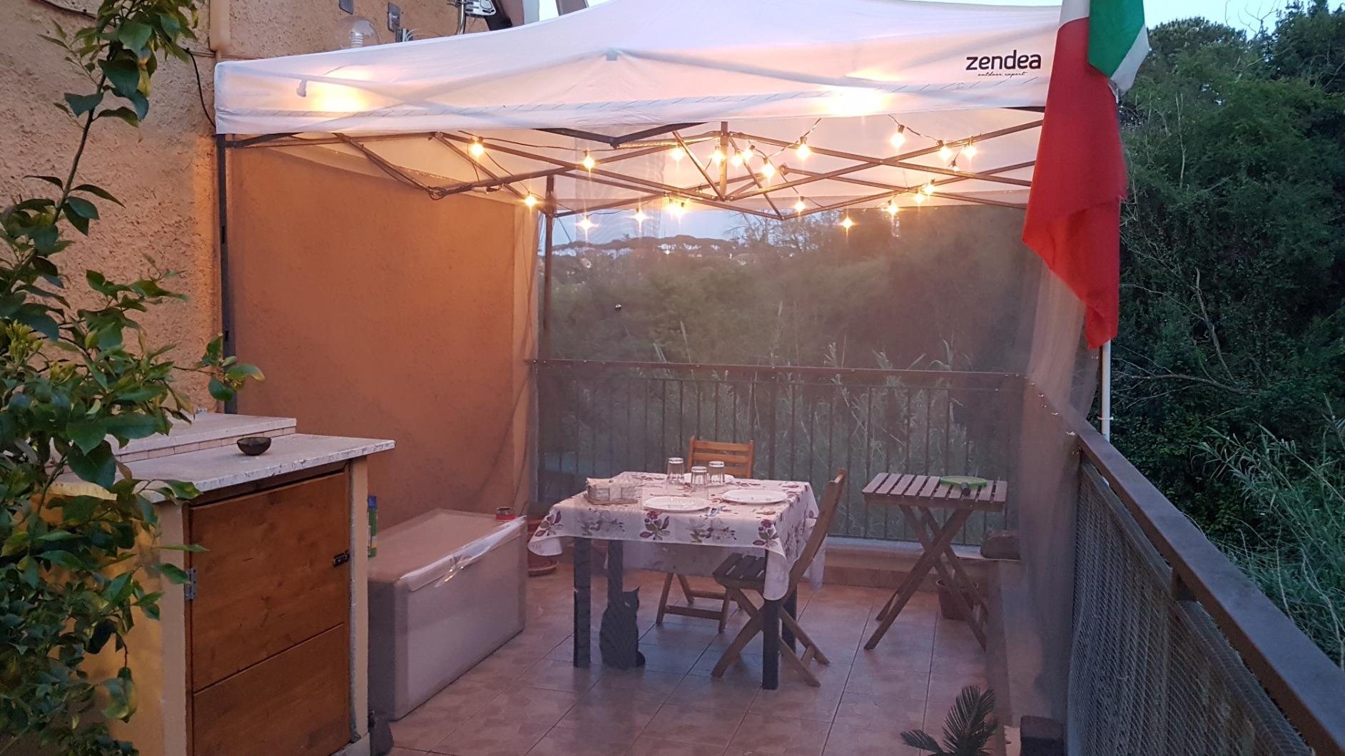 GrecoShop gazebo pieghevole 3x3 m bianco impermeabile fisarmonica