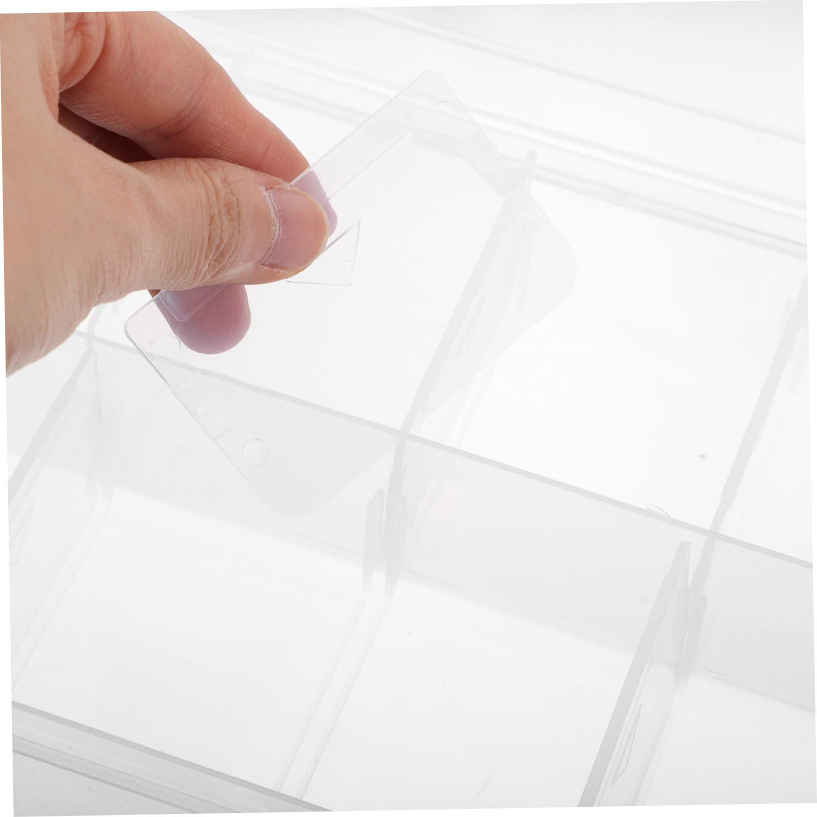 Doitool scatole organizer plastica trasparente 2 pezzi 20 cm