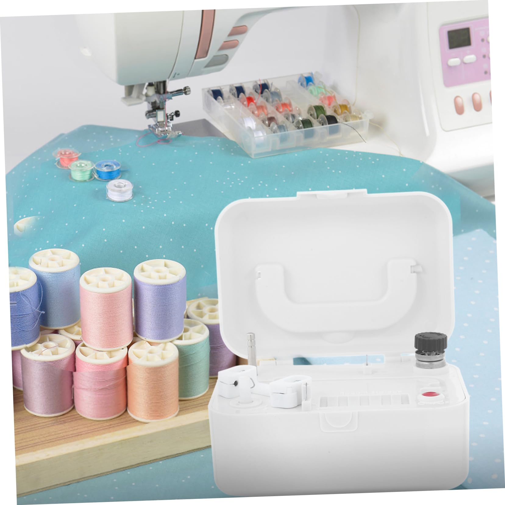 DOITOOL Avvolgibobine Elettrico Automatico Bianco USB