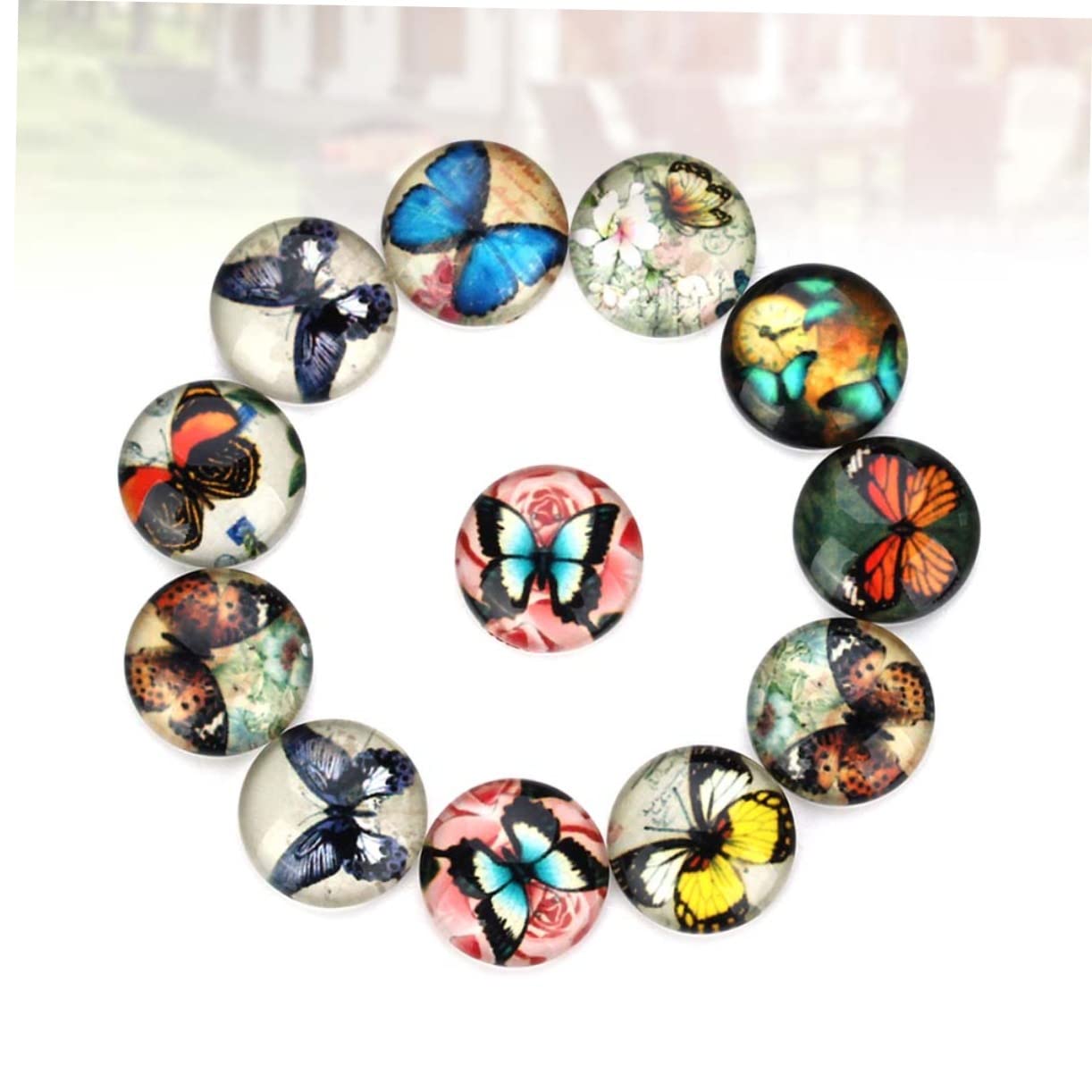 Doitool gemme vetro gioielli 20 pezzi 14 mm size 3