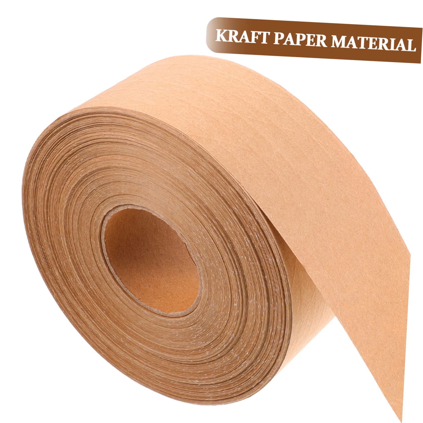 DOITOOL Nastro carta imballaggio 100 m scrivibile marrone