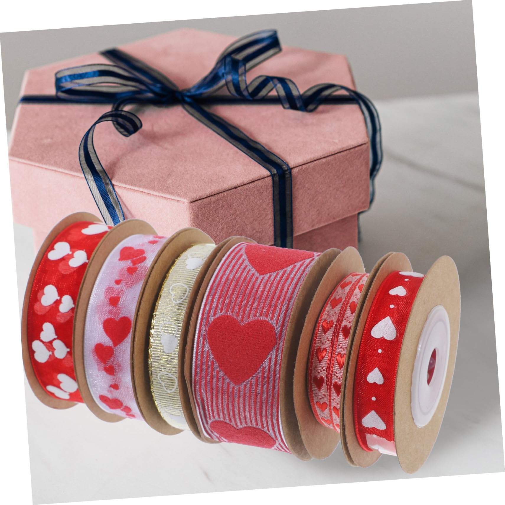 DOITOOL nastro cuore sottile 6 rotoli regalo resistente