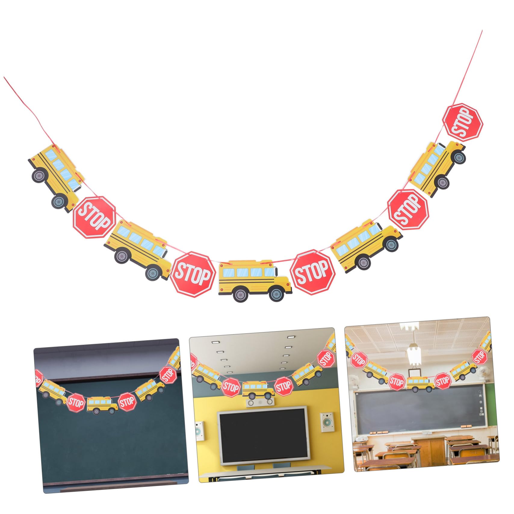 DOITOOL striscione bentornato scuola decorazione aula in cartoncino