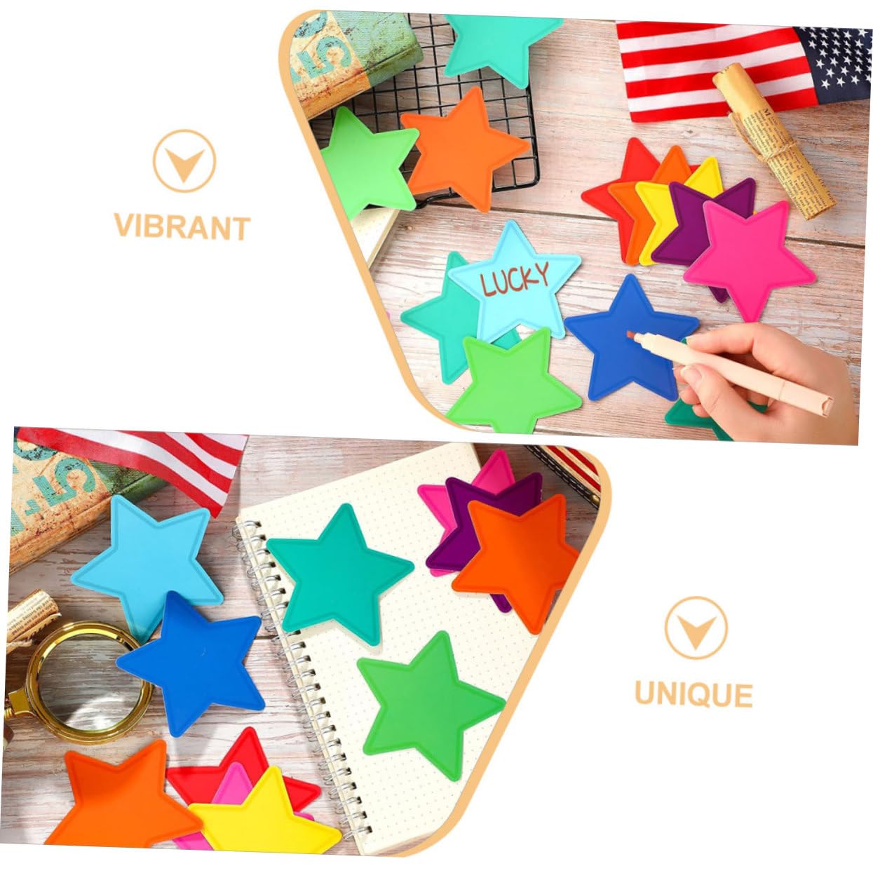 DOITOOL Stelle Cartoncino 108 Pezzi Colorate Aula