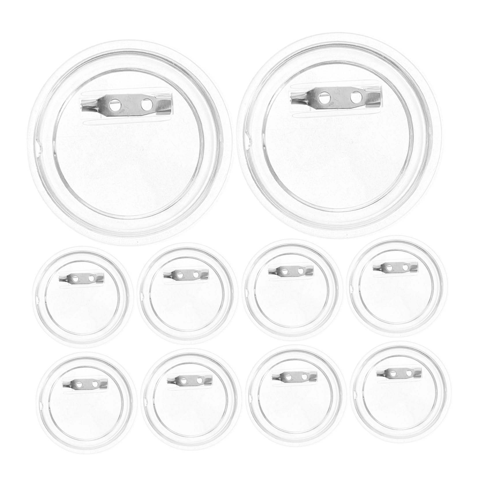 DOITOOL Spille Button Acrilico Trasparente Rotonde 25 Pezzi