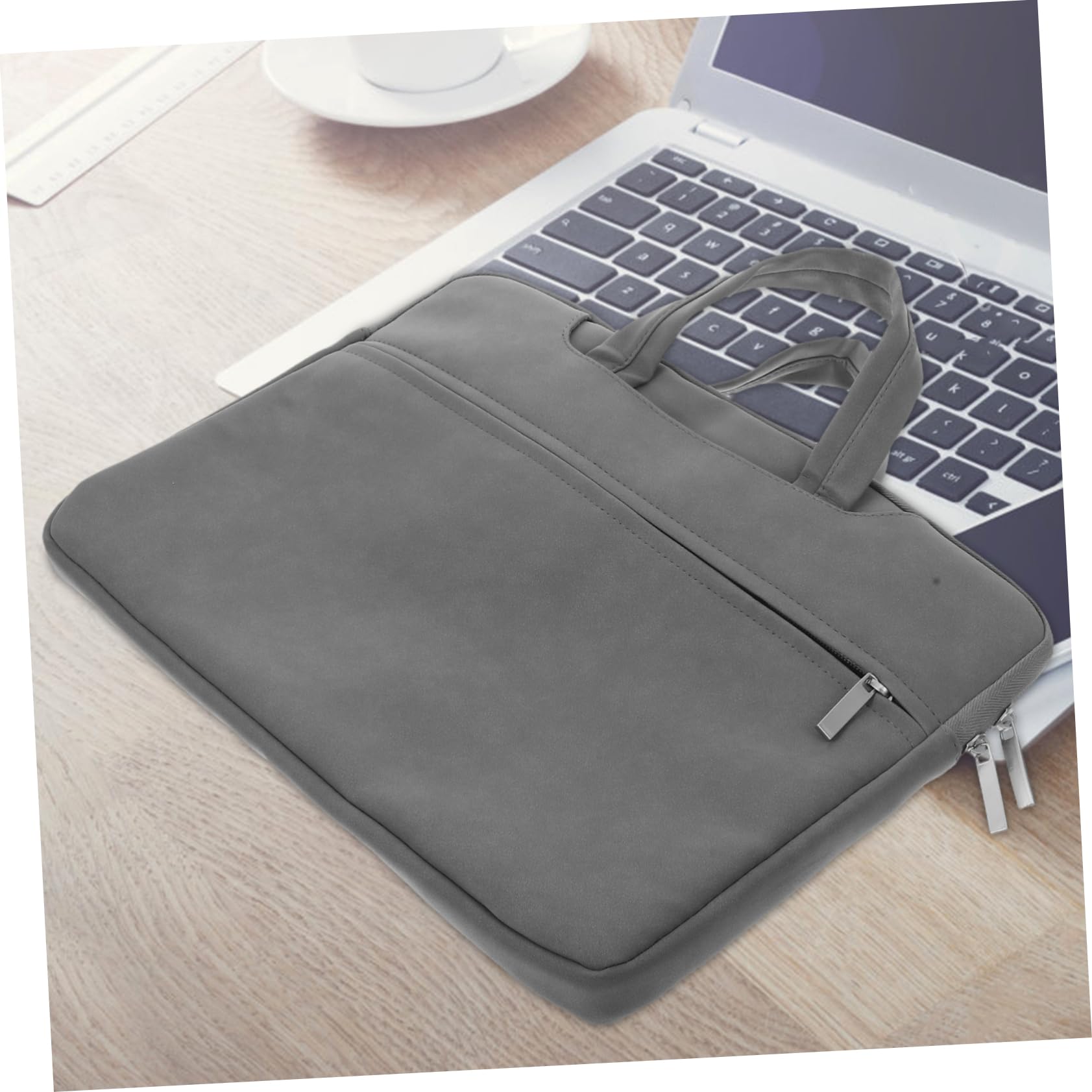 Doitool borsa laptop 14 pollici PU grigio scuro