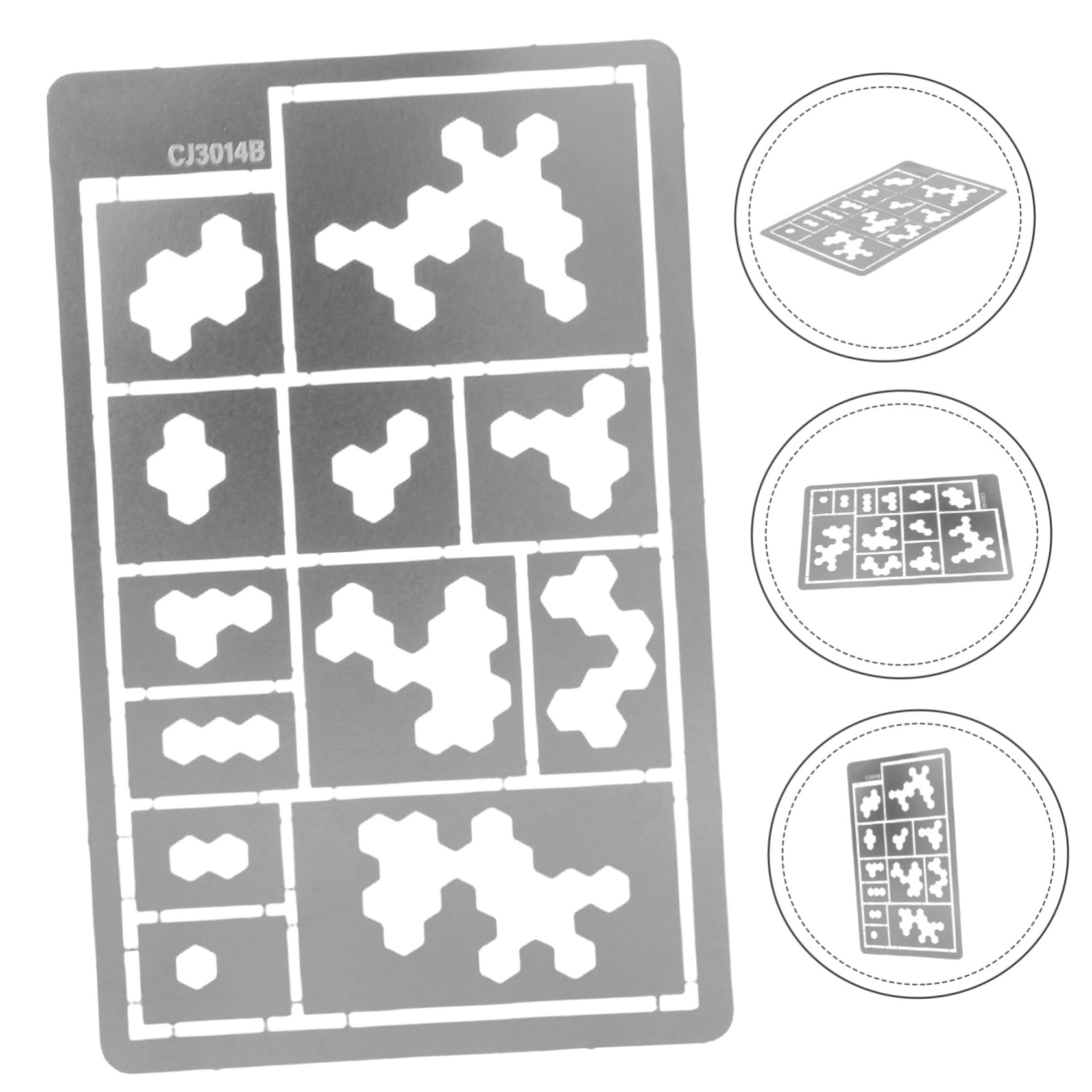 DOITOOL Stencil Mimetico Acciaio Inox Argento Spray