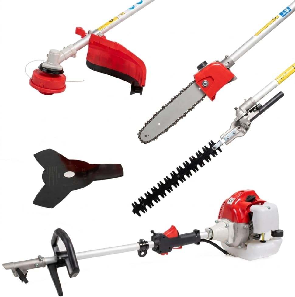 GrecoShop Decespugliatore 4 in 1 a Scoppio 52cc Giardino