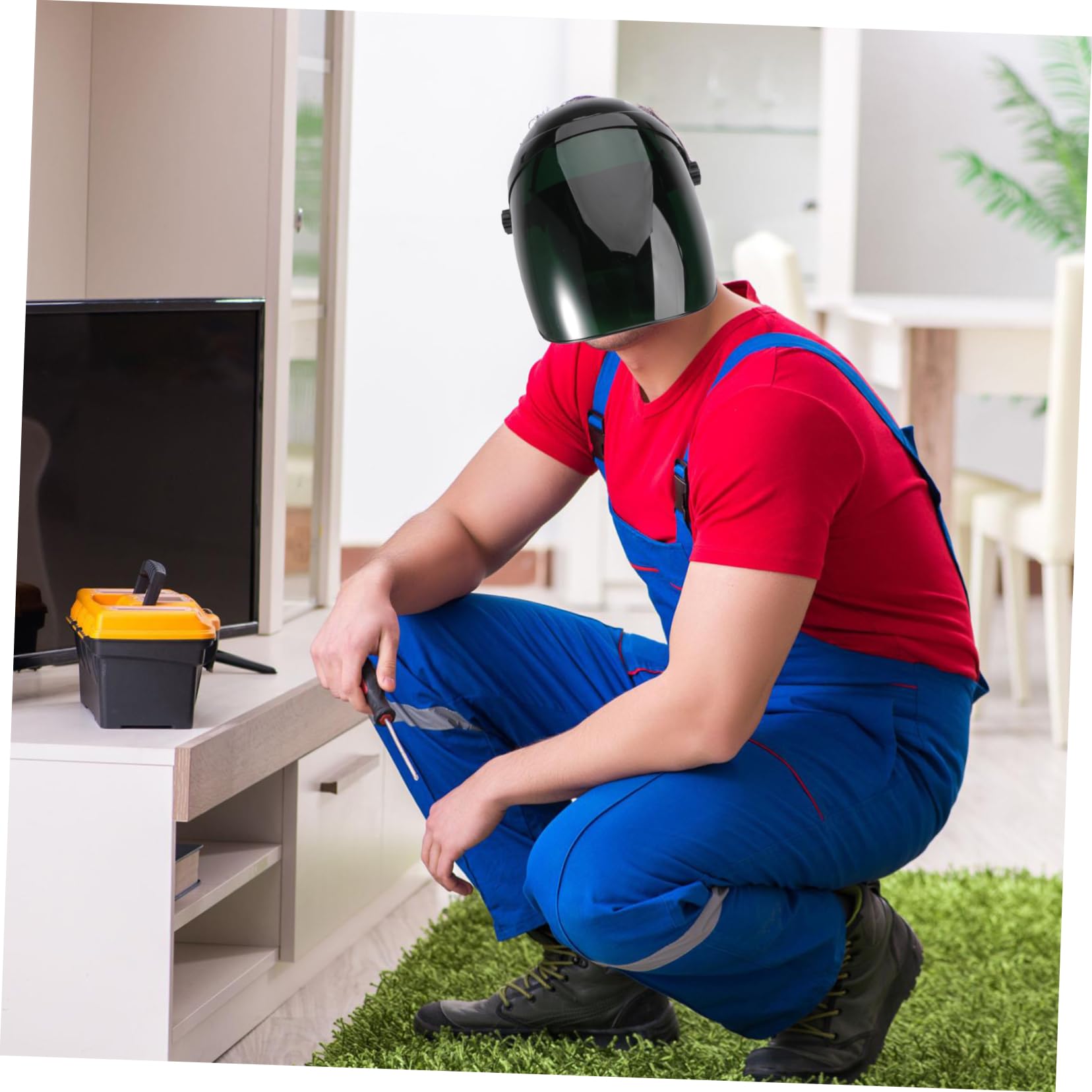 DOITOOL maschera saldatore protettiva verde antiabbaglio