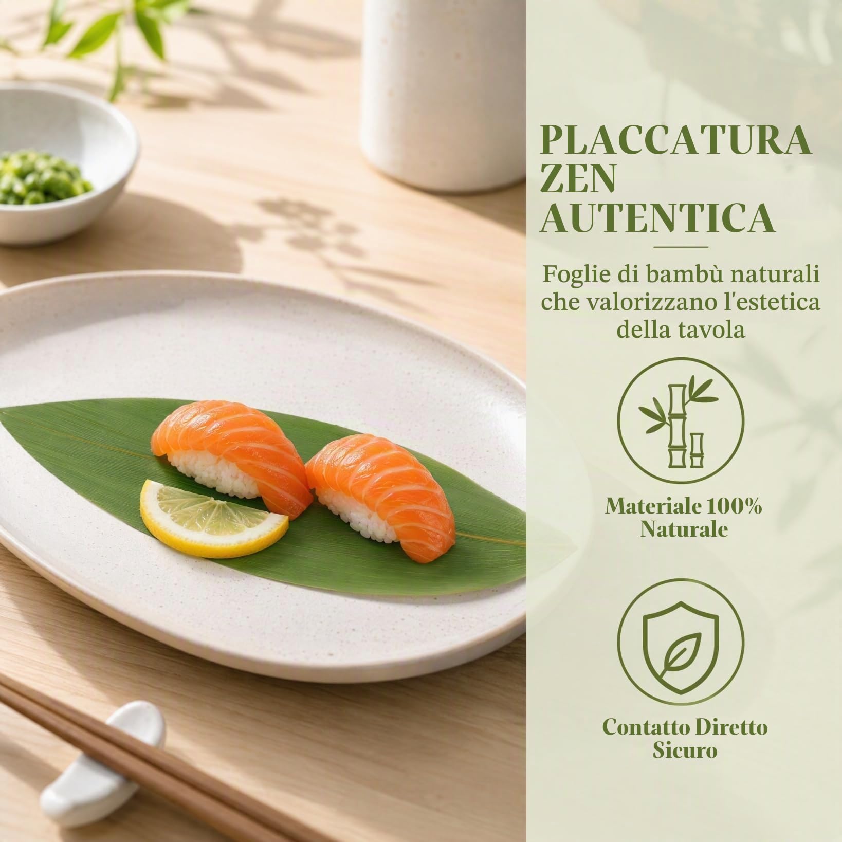 Doitool Foglie Sushi Decorative 100 Pezzi per Piatti Freddi