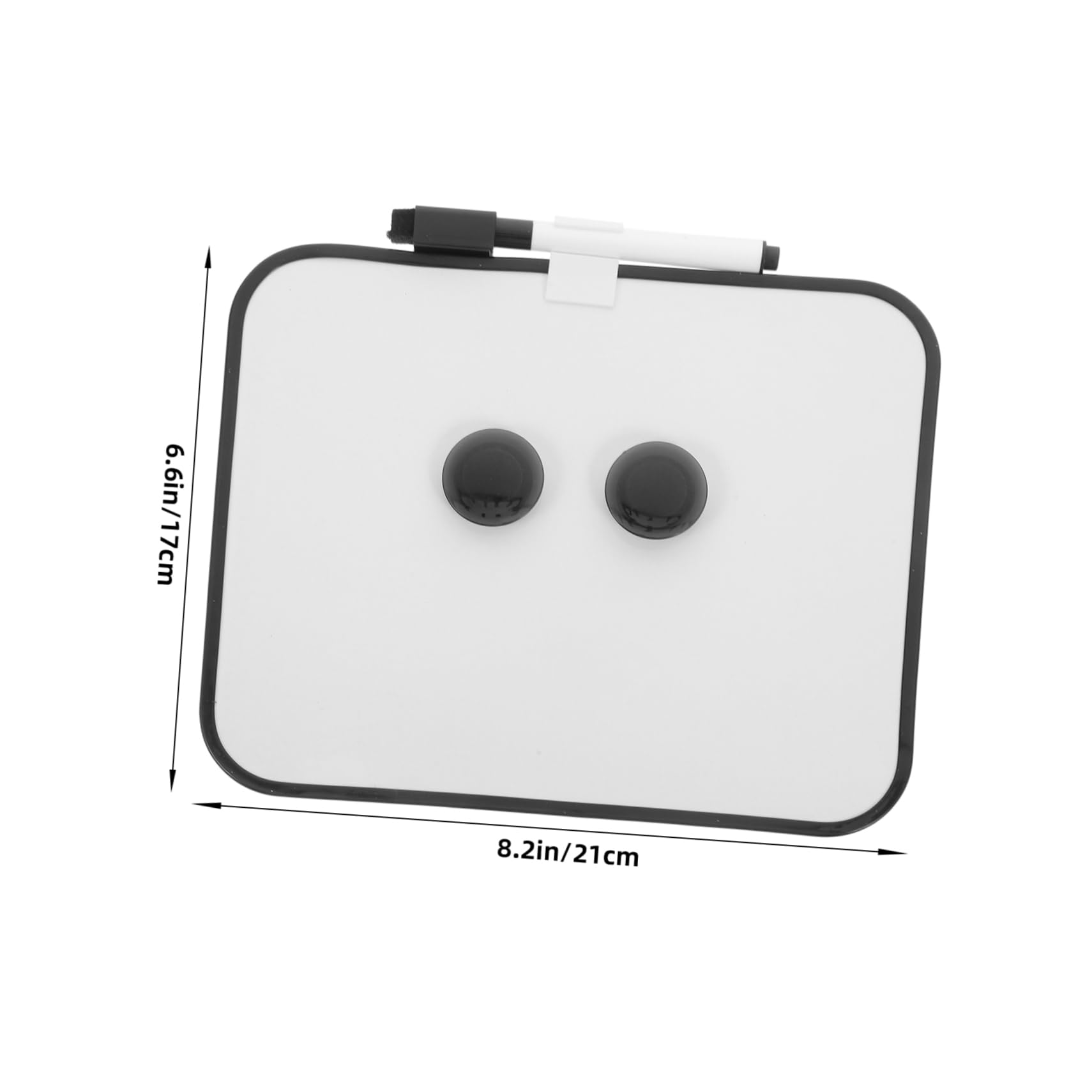 DOITOOL Lavagna Magnetica Cancellabile Nera da Frigo con Pennarello