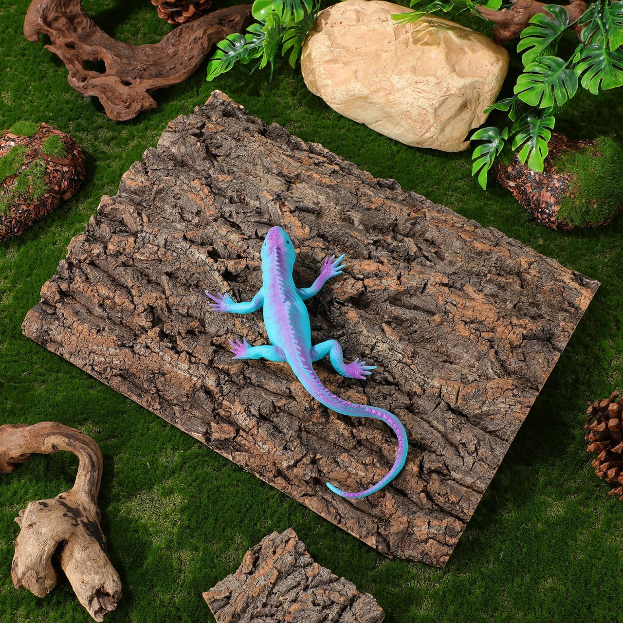 DOITOOL Corteccia Sughero Rettili 40x30 cm Terrario