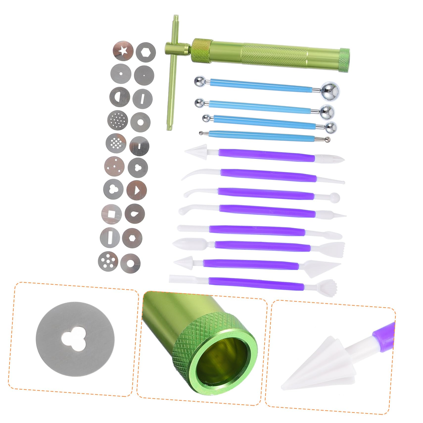 DOITOOL Kit Modellazione Argilla Fondente 33 Pezzi Modellismo