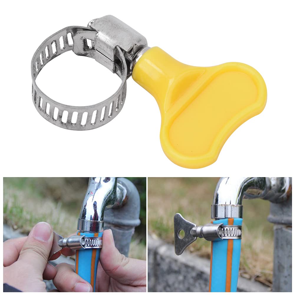 Saluaqui Fascette stringitubo acciaio 6-12 mm 10 pezzi maniglia