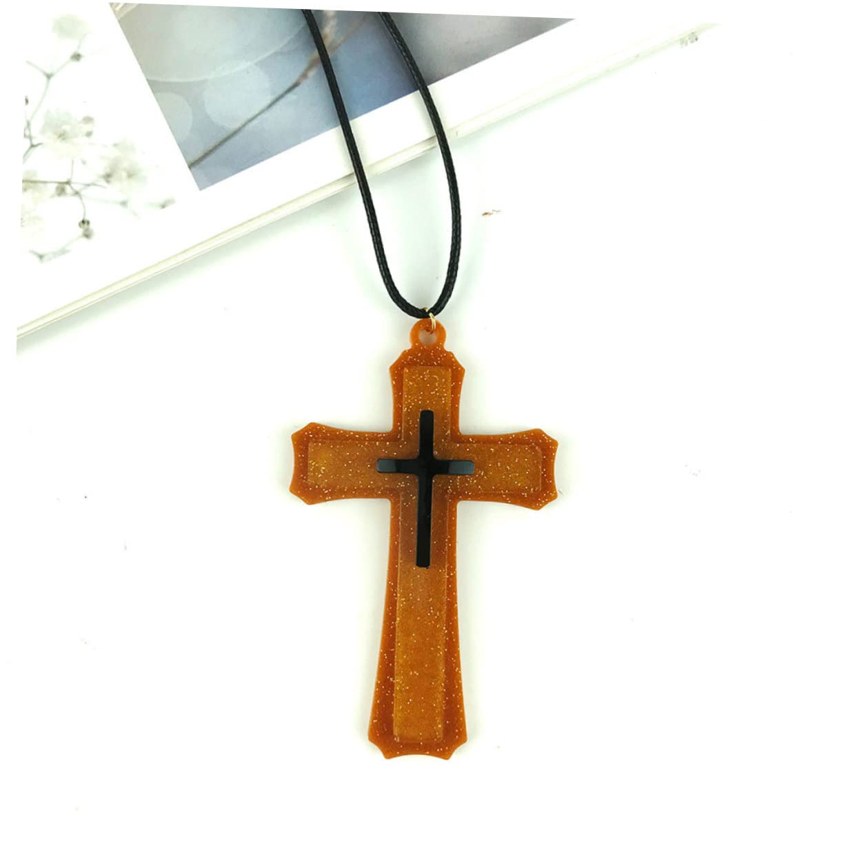 DOITOOL Stampo in Silicone Croce Ciondolo 2 Pezzi Bianco