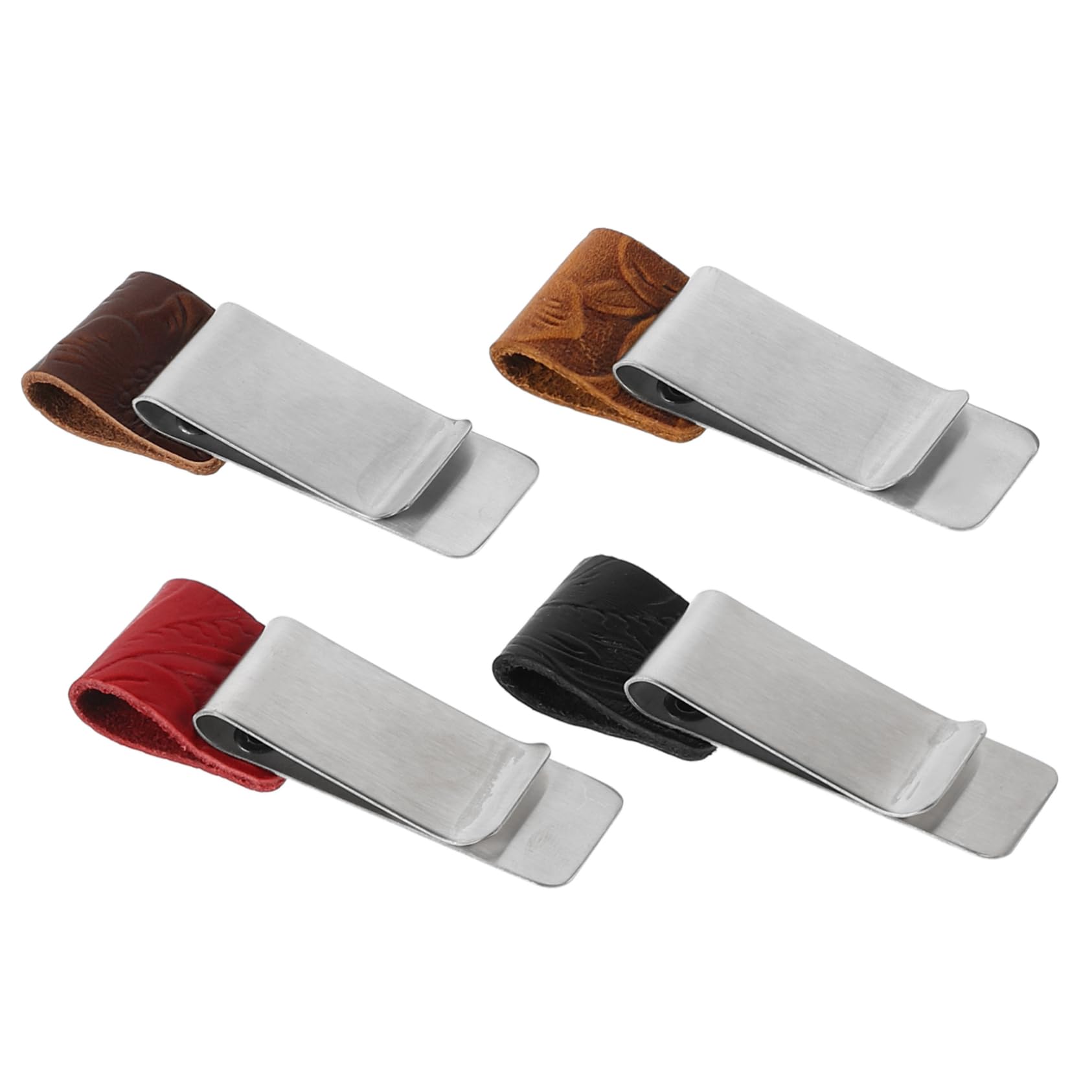 DOITOOL Portapenne Clip Metallo 4 Pezzi in Acciaio Inox
