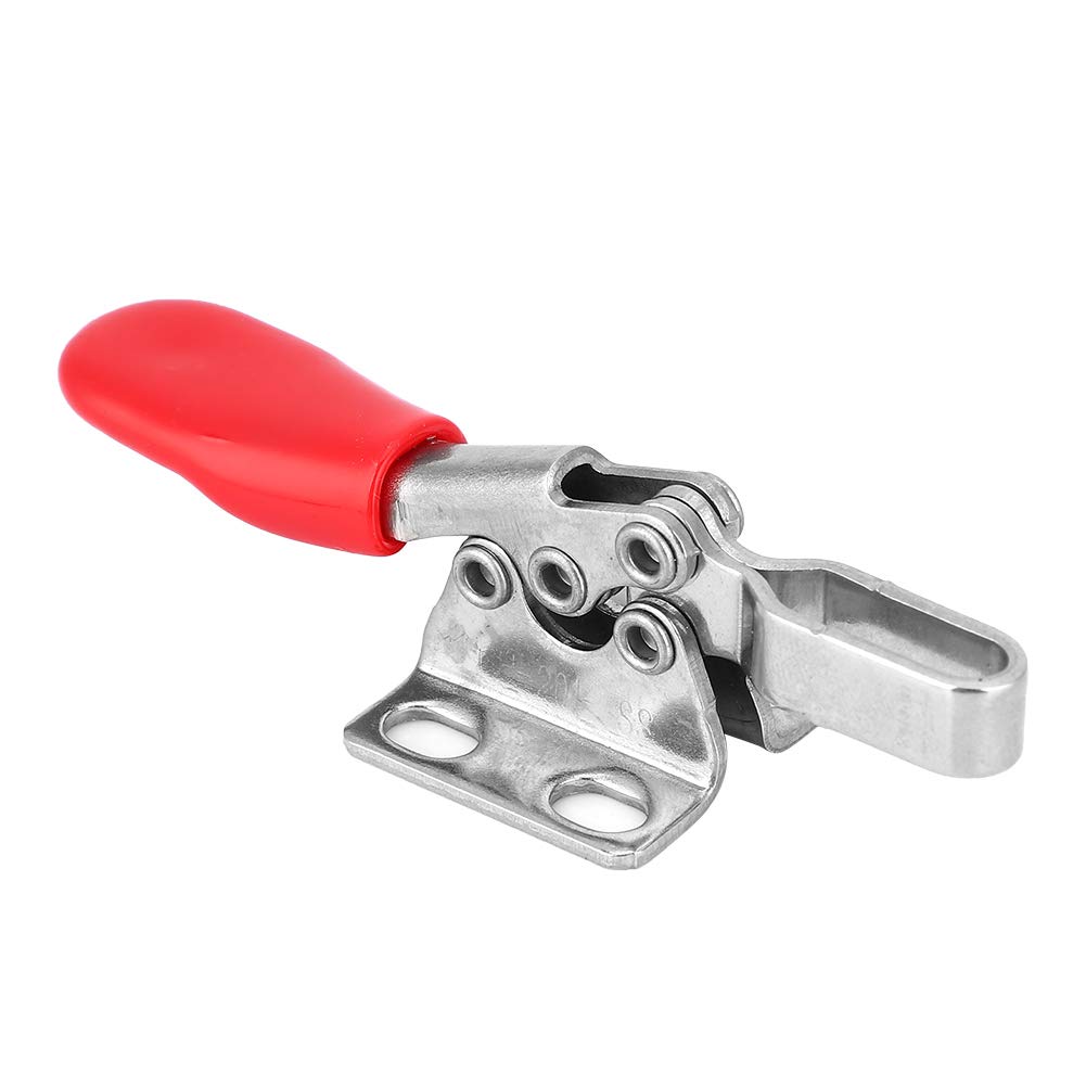 Saluaqui Morsetto a Levetta Inox 304 280Kg Base 4 Fori Gomma
