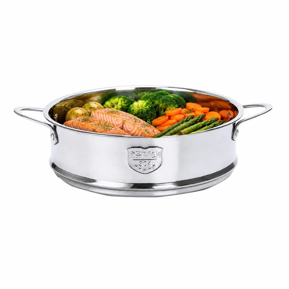 DOITOOL Vaporiera Acciaio Inox 18 cm per Gnocchi e Verdure