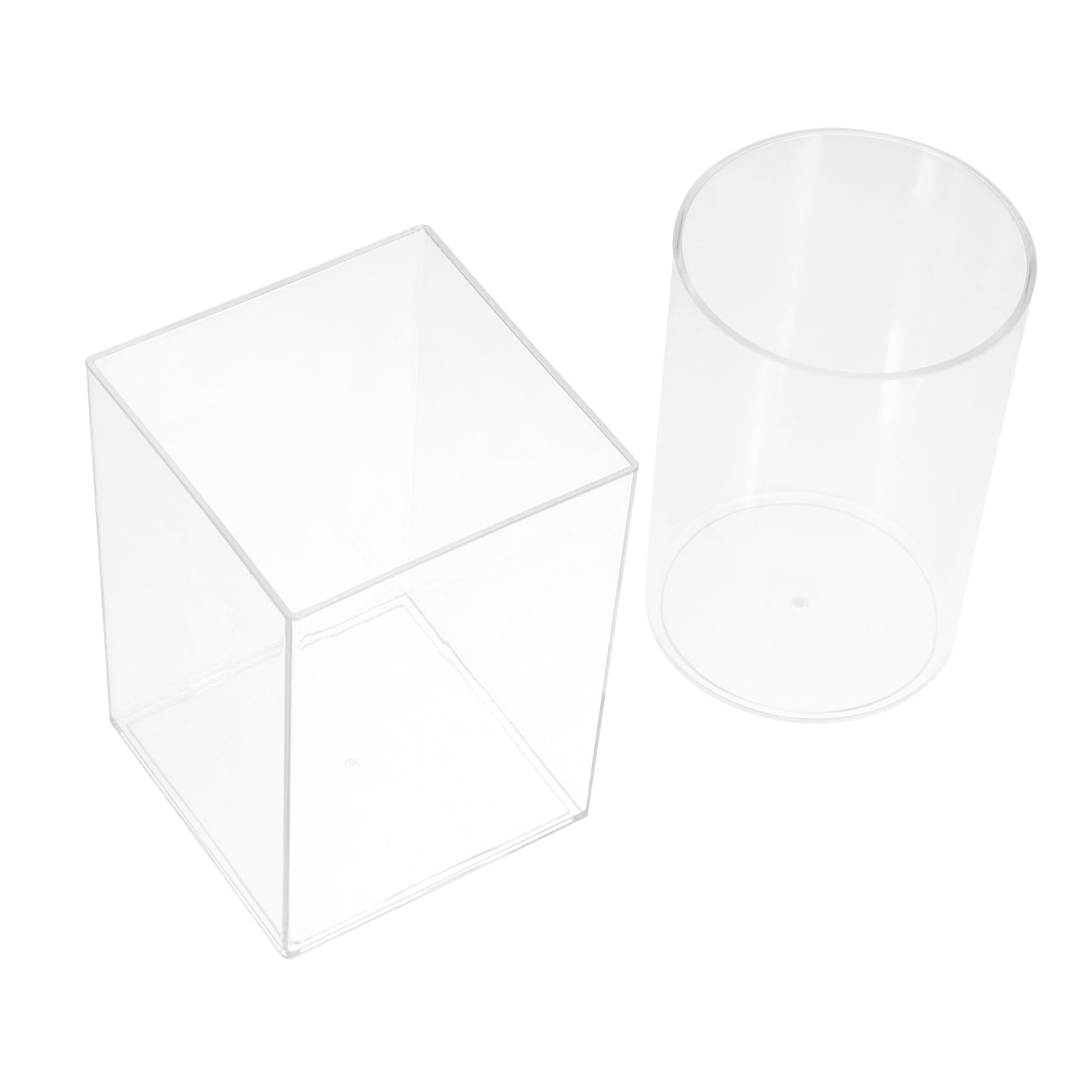DOITOOL organizer acrilico 2 pezzi portapennelli trasparente