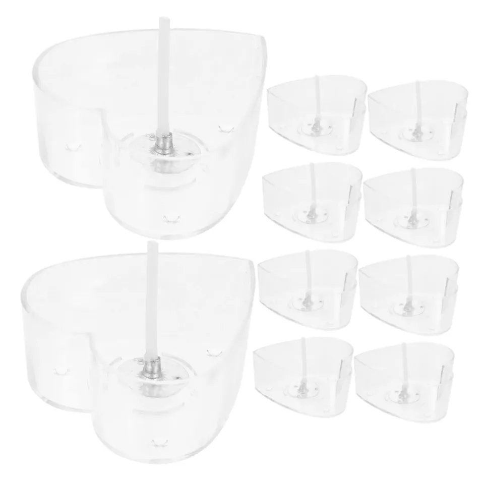 DOITOOL Portacandele Cuore Alluminio 10 Pezzi Tealight