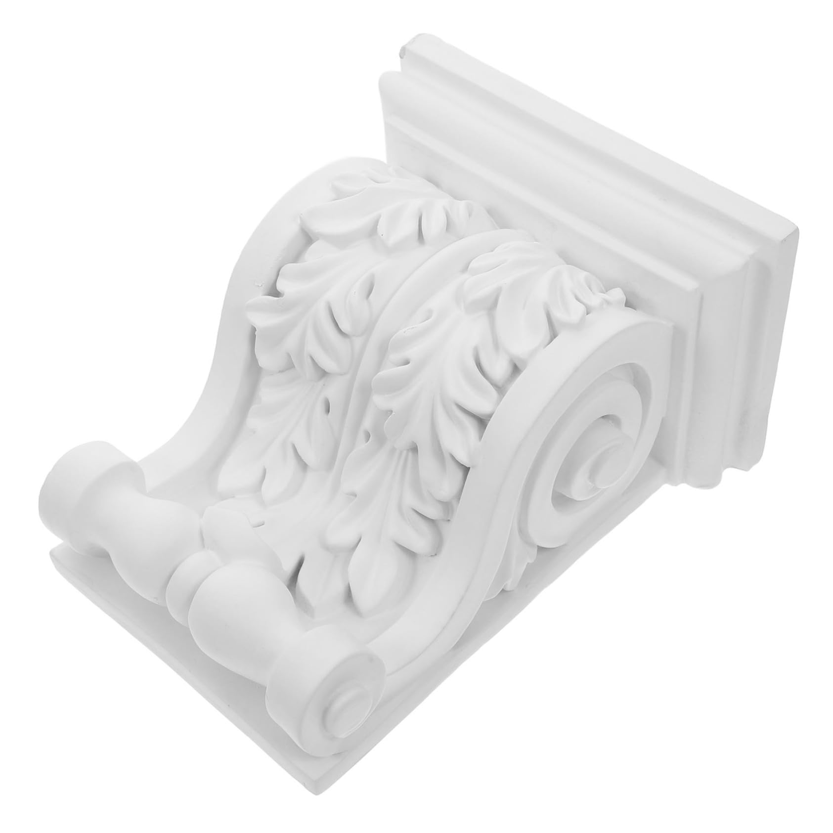 DOITOOL Mensola Decorativa PU Bianca Stile Europeo 17,8 cm