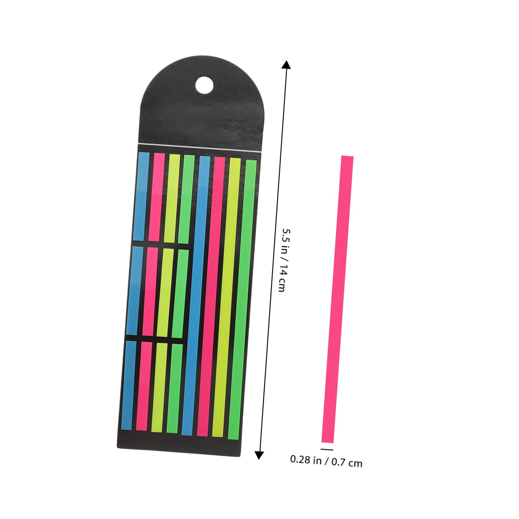 DOITOOL Strisce Evidenziatori Adesivi PET 14cm 2 Pezzi Colorati